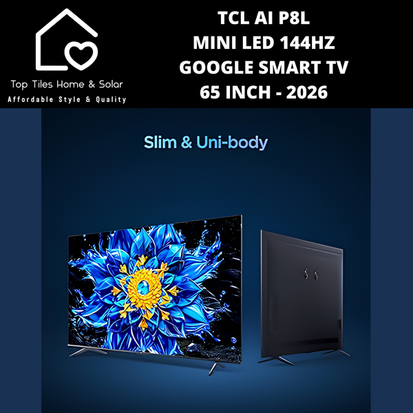 TCL AI P8L Mini LED 144Hz Google Smart TV - 65 Inch