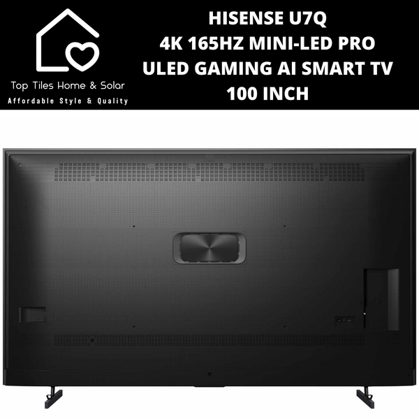 Hisense U7Q 4K 165Hz Mini-LED Pro ULED Gaming Ai Smart TV - 100 Inch