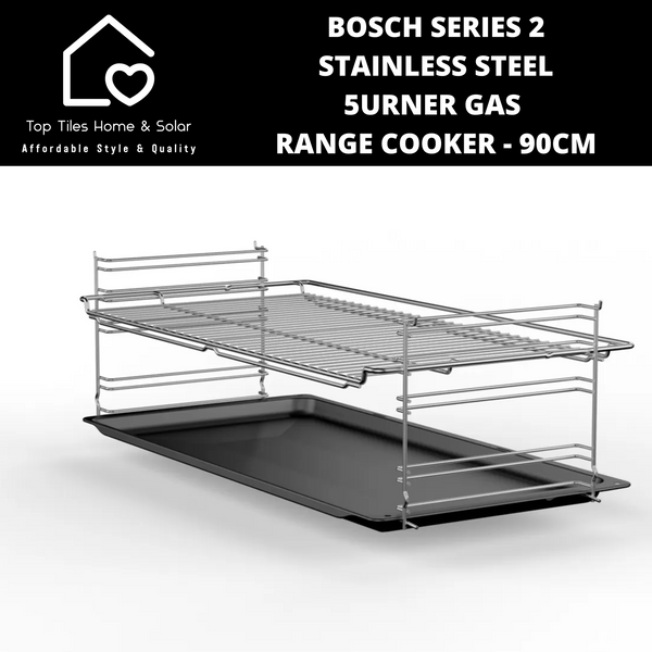 Bosch Series 2 - 5urner Gas Range Cooker - 900mm