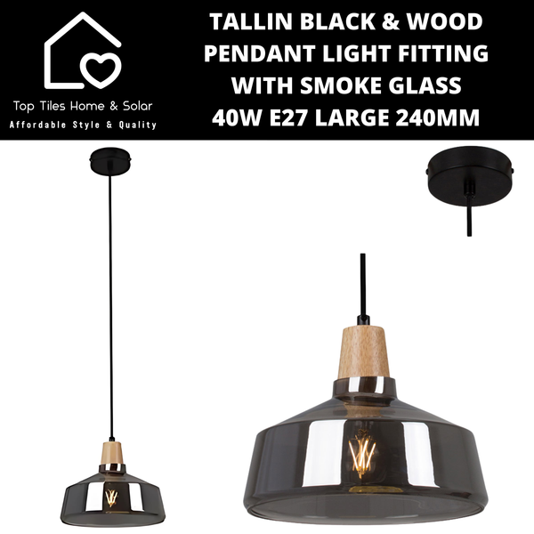 Budapest Chrome Pendant Light Fitting with Clear Glass - 40W E27