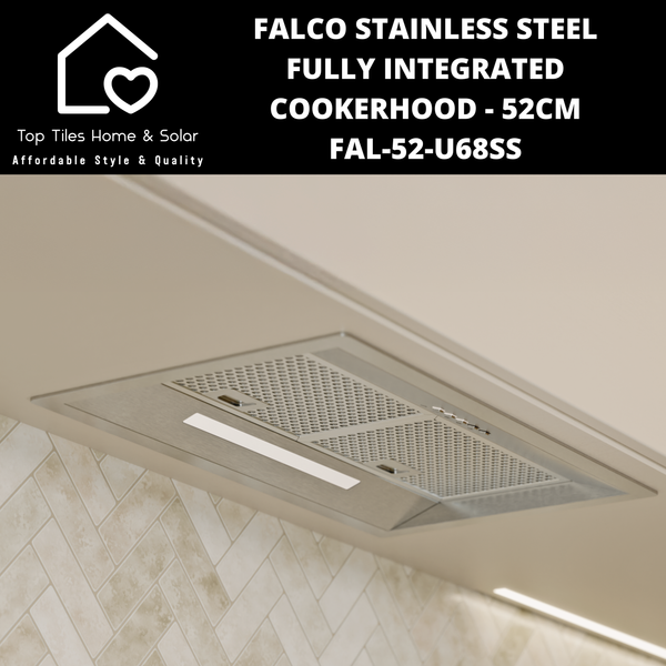 Falco Stainless Steel Fully Integrated Cookerhood - 52cm FAL-52-U68SS