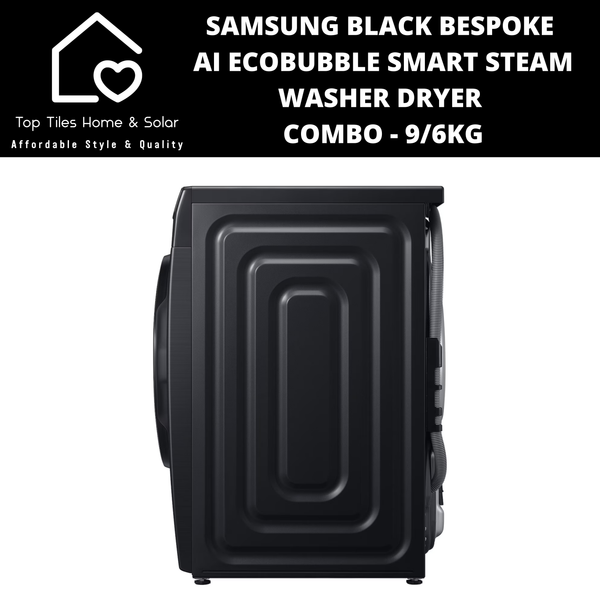 Samsung Black Bespoke AI EcoBubble Smart Steam Washer Dryer Combo - 9/6kg