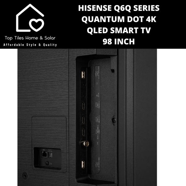 Hisense Q6Q Series Quantum Dot 4K QLED Smart TV - 98 Inch 2025 MODEL