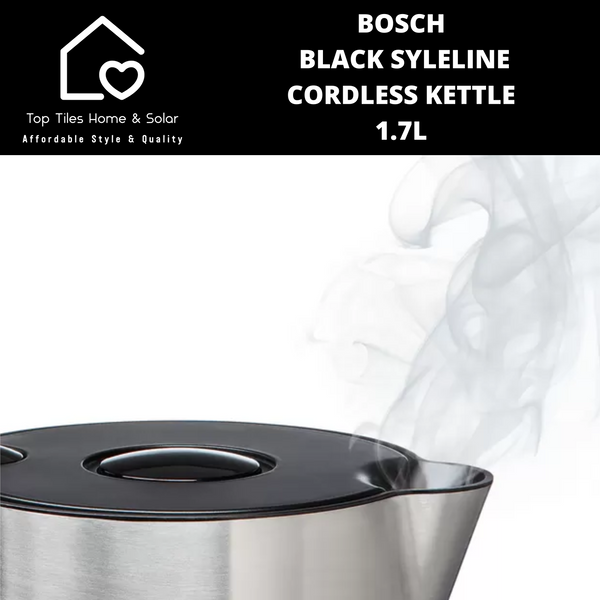 Bosch Black SyleLine Cordless Kettle - 1.7L