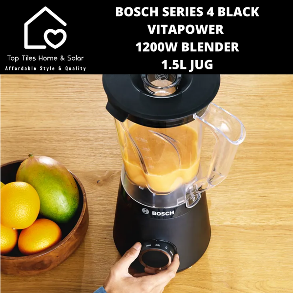 Bosch Series 4 - Black VitaPower 1200W Blender - 1.5L Jug