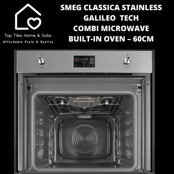Smeg Classica Stainless Galileo Tech Combi Microwave Built-in Oven – 60cm