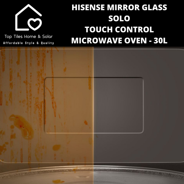 Hisense Mirror Glass Solo Touch Control Microwave Oven - 30L