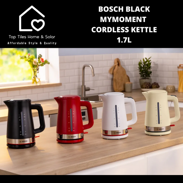 Bosch Black MyMoment Cordless Kettle - 1.7L