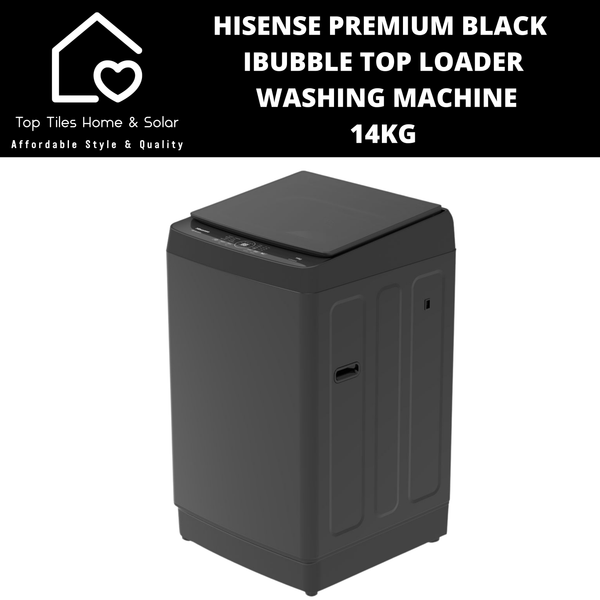 Hisense Premium Black Top Loader Aqua Save Washing Machine - 14kg