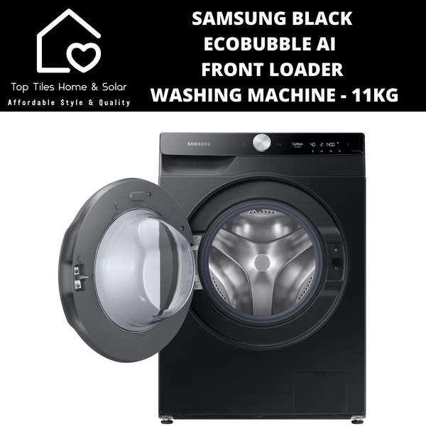 Samsung Black EcoBubble AI Front Loader Washing Machine - 11kg
