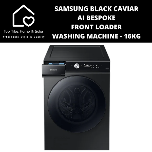 Samsung Black Caviar AI Bespoke Front Loader Washing Machine - 16kg