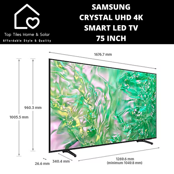 Samsung Crystal UHD 4K Smart LED TV - 75 Inch