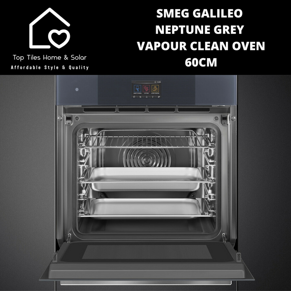 Smeg Galileo Neptune Grey Vapour Clean Oven – 60cm