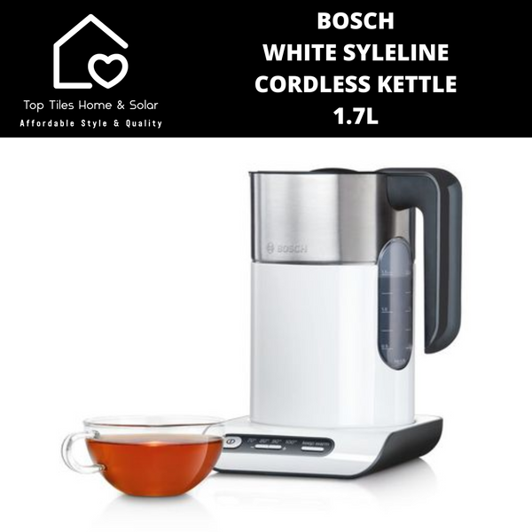 Bosch White SyleLine Cordless Kettle - 1.7L