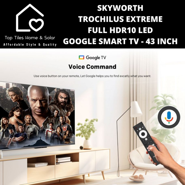 Skyworth Trochilus Extreme Full HDR10 LED Google Smart TV - 43 Inch