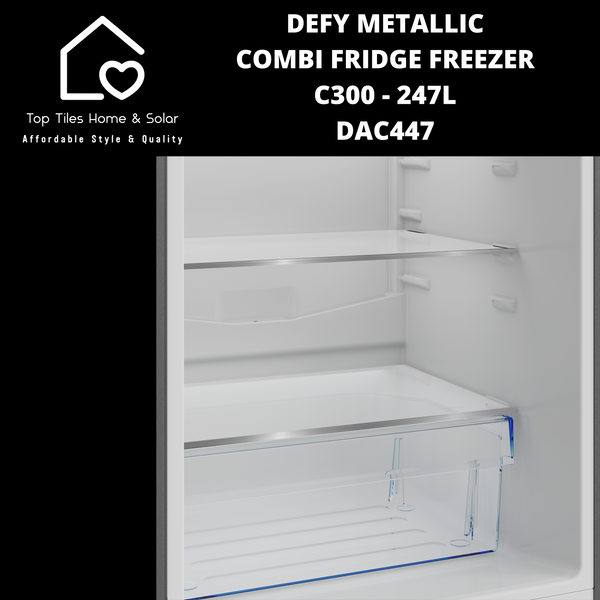 Defy Metallic Combi Fridge Freezer C300 - 247L DAC447