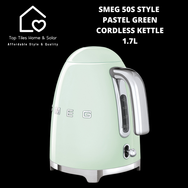 Smeg 50s Style Pastel Green Cordless Kettle - 1.7L