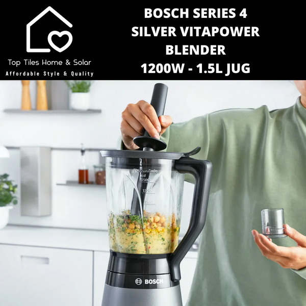Bosch Series 4 - Silver VitaPower Blender 1200W - 1.5L Jug
