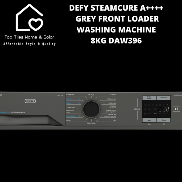 Defy SteamCure A+++ Grey Front Loader Washing Machine - 8kg DAW396