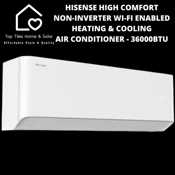 Hisense High Comfort Non-Inverter Wi-Fi Enabled Heating & Cooling Air Conditioner - 36000BTU