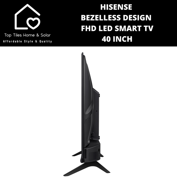 Hisense Bezelless Design FHD LED Smart TV - 40 Inch