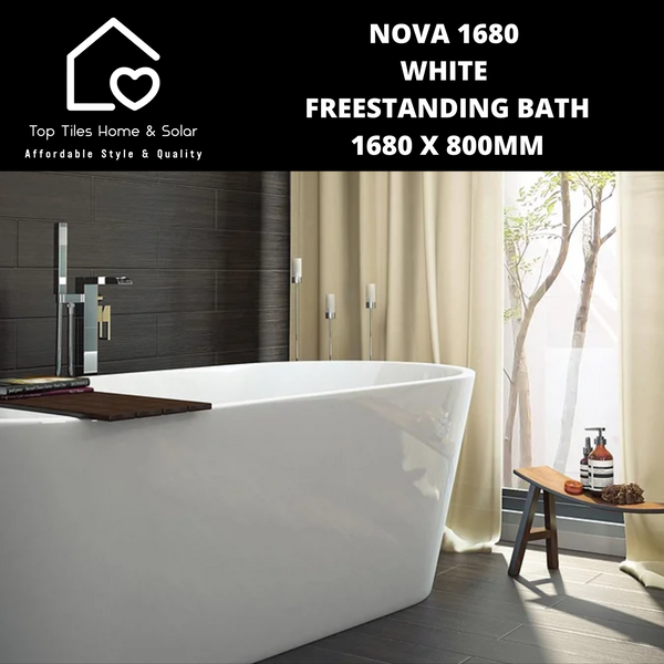 Nova 1680 White Freestanding Bath - 1680 x 800mm