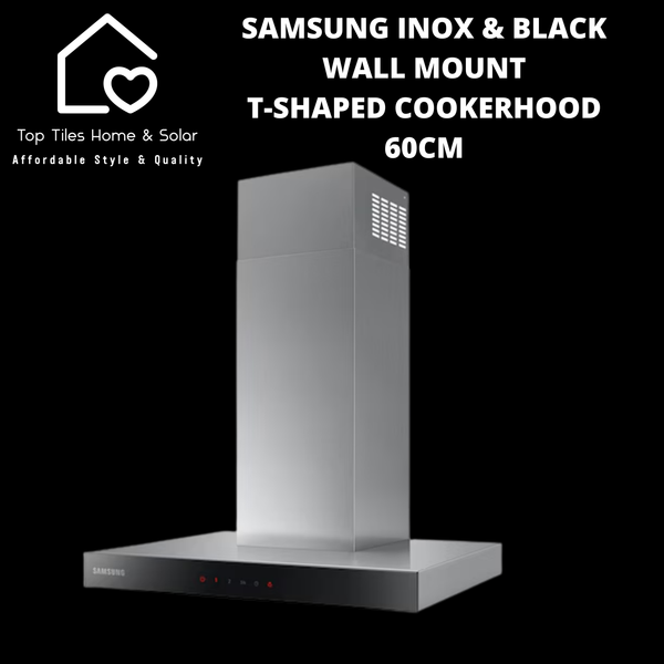 Samsung Inox & Black Wall Mount T Shaped Cookerhood - 60cm
