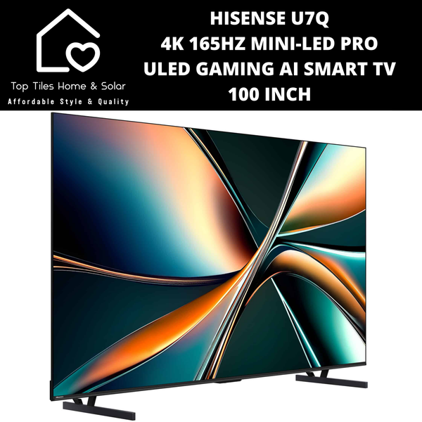 Hisense U7Q 4K 165Hz Mini-LED Pro ULED Gaming Ai Smart TV - 100 Inch