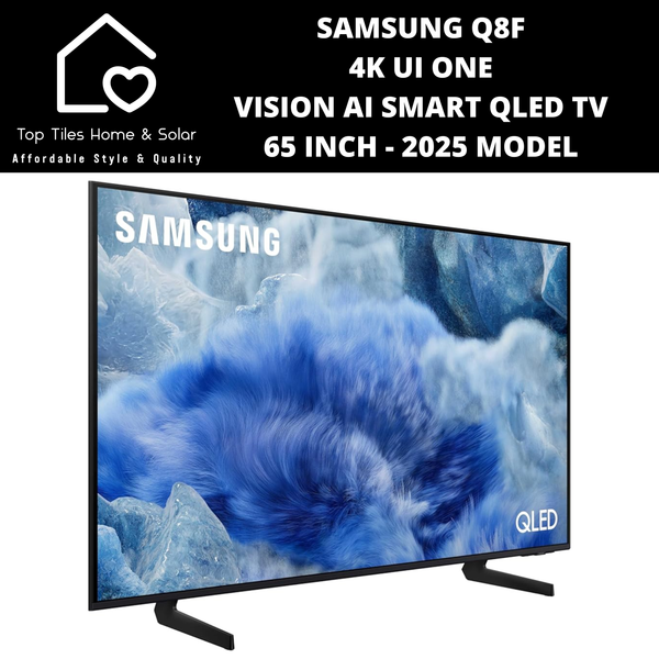 Samsung Q8F 4K UI ONE VISION AI Smart QLED TV - 65 Inch  2025 Model
