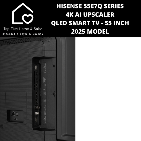 Hisense 55E7Q Series Quantum Dot 4K QLED Smart TV - 55 Inch 2025 MODEL
