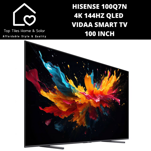 Hisense 100Q7N 4K 144Hz Vidaa Smart QLED TV - 100 Inch