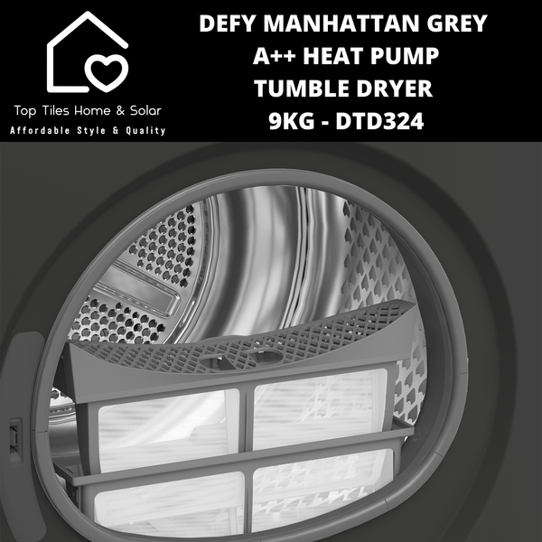 Defy Manhattan A++ Grey Heat Pump Tumble Dryer - 9kg DTD324