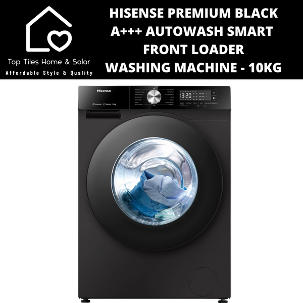 Hisense Premium Black A+++ AutoWash Smart Front Loader Washing Machine - 10kg