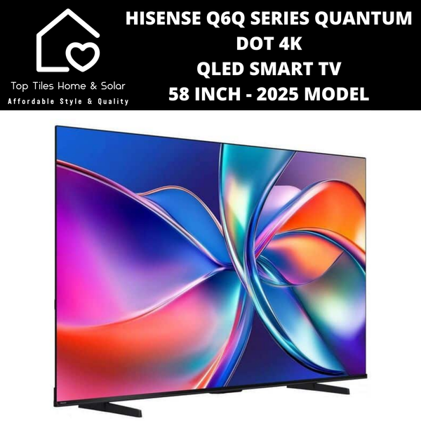 Hisense Q6Q Series Quantum Dot 4K QLED Smart TV - 58 Inch 2025 MODEL