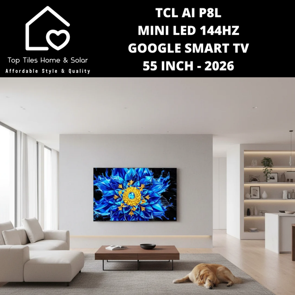 TCL AI P8L Mini LED 144Hz Google Smart TV - 55 Inch