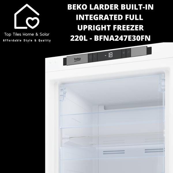 Beko Larder Built-in Integrated Full Upright Freezer - 220L BFNA247E30FN