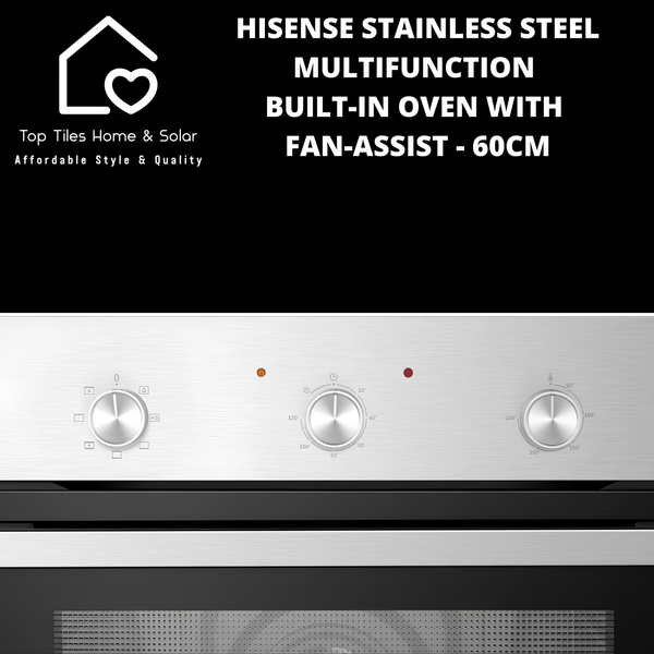 Hisense Stainless Steel Multifunction Built-in Oven With Fan-Assist - 60cm