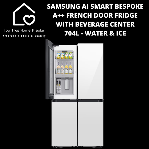 Samsung AI Smart Bespoke A++ French Door Fridge with Beverage Center - 704L