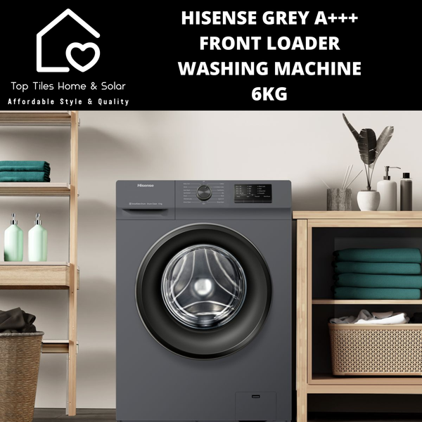 Hisense Grey A+++ Front Loader Washing Machine - 6kg