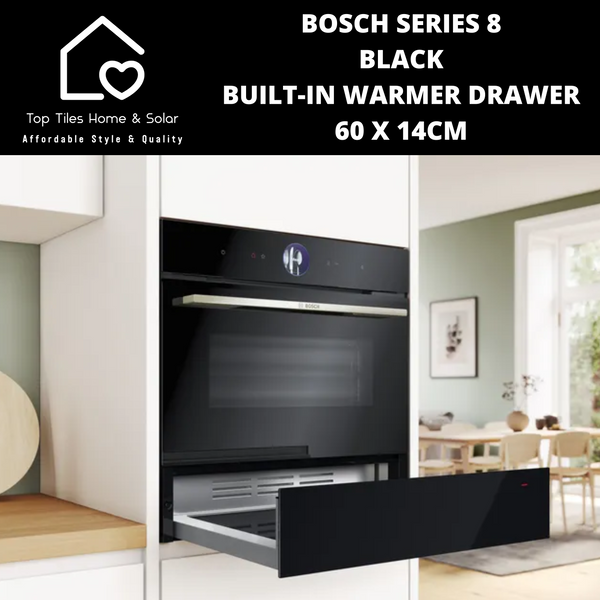 Bosch Series 8 - Black Built-In Warmer Drawer - 60 x 14cm
