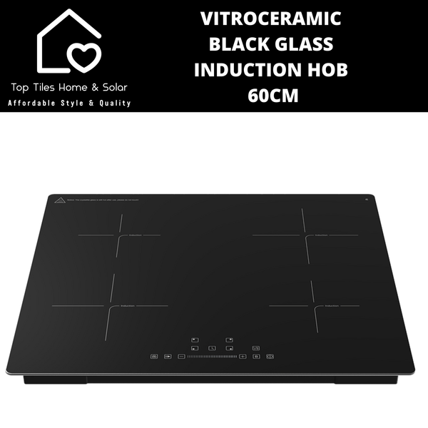 Vitroceramic Black Glass Built In Induction Hob - 60cm