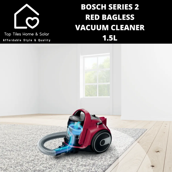 Bosch Series 2 - Red Bagless Vacuum Cleaner - 1.5L