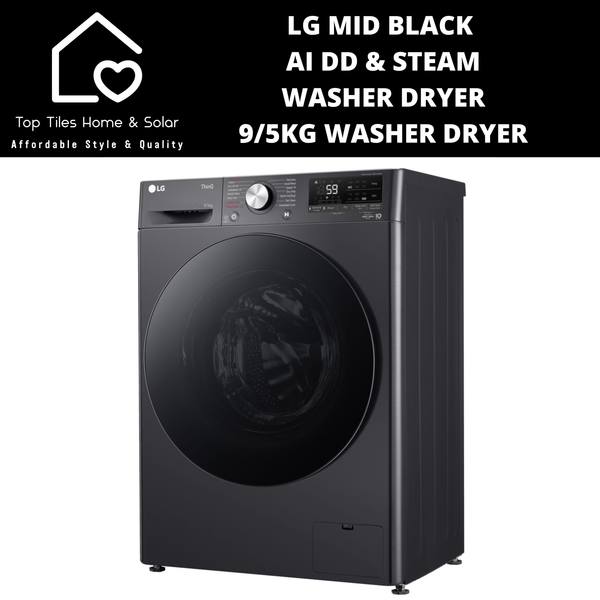 LG Mid Black AI DD & Steam Washer Dryer - 9/5kg Washer Dryer