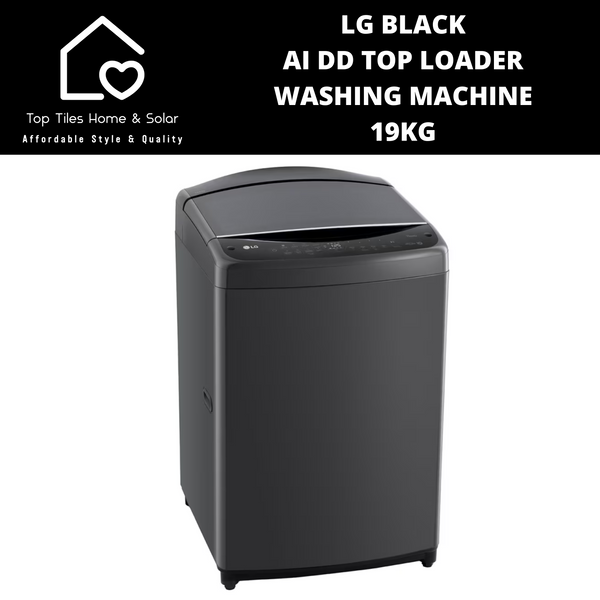 LG Black AI DD Top Loader Washing Machine - 19kg