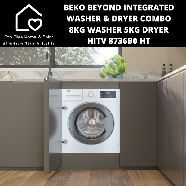 Beko Beyond Integrated Washer & Dryer Combo -  8kg Washer 5kg Dryer HITV 8736B0 HT