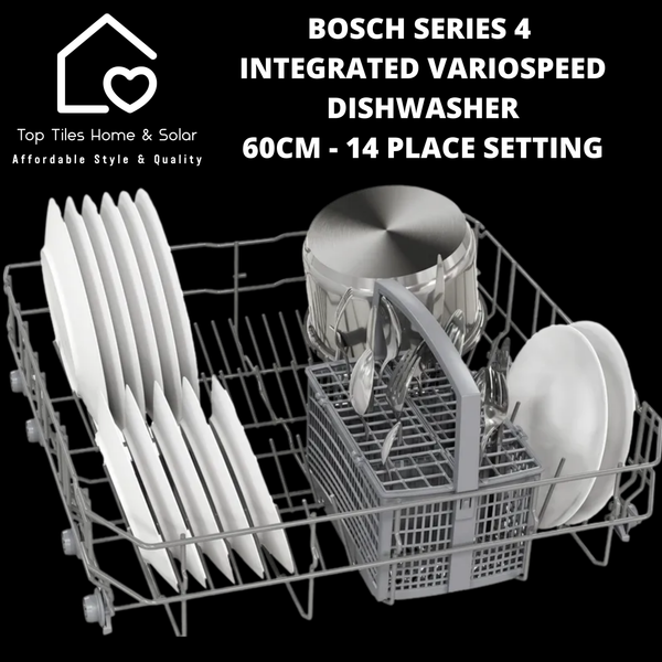 Bosch Series 4 - Integrated VarioSpeed Dishwasher - 60cm - 14 Place Setting