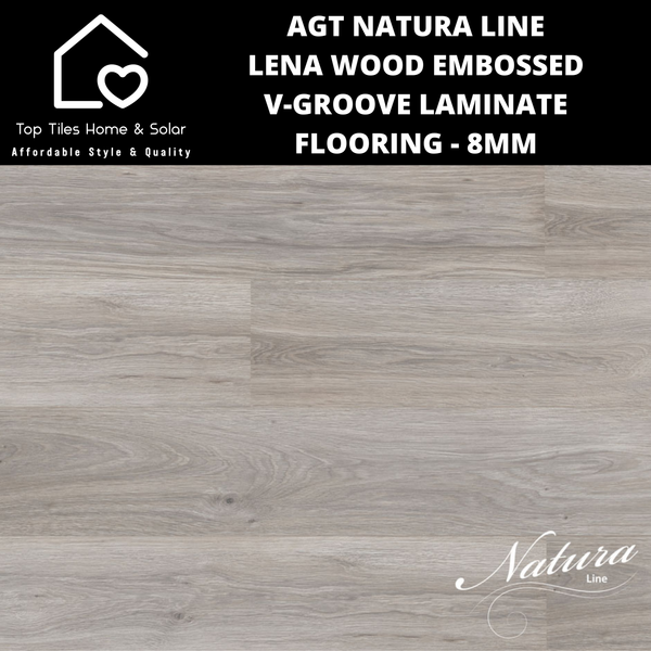 AGT Natura Line Lena Wood Embossed V-Groove Laminate Flooring - 8mm