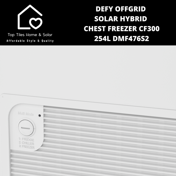 Defy Offgrid Solar Hybrid Chest Freezer CF300 - 254L DMF476S2
