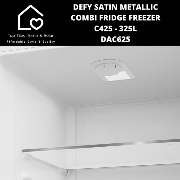 Defy Satin Metallic Combi Fridge Freezer C425 - 325L DAC625