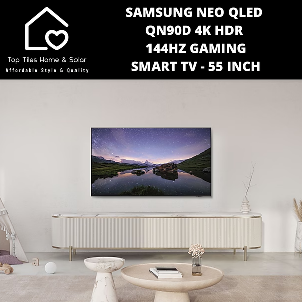Samsung Neo QLED QN90D 4k HDR 144Hz Gaming Smart TV - 55 Inch